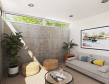 modern tennis estate in Water Mill