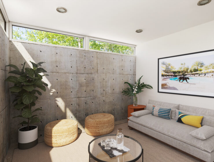 modern tennis estate in Water Mill