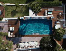 Luxury tennis villa in Ibiza with sea views