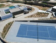 Mykonos luxury villa with tennis court and sea view