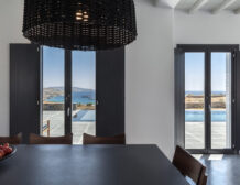 Mykonos luxury villa with tennis court and sea view
