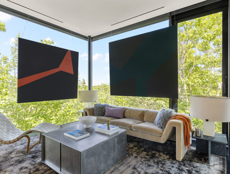 modern tennis estate in Water Mill