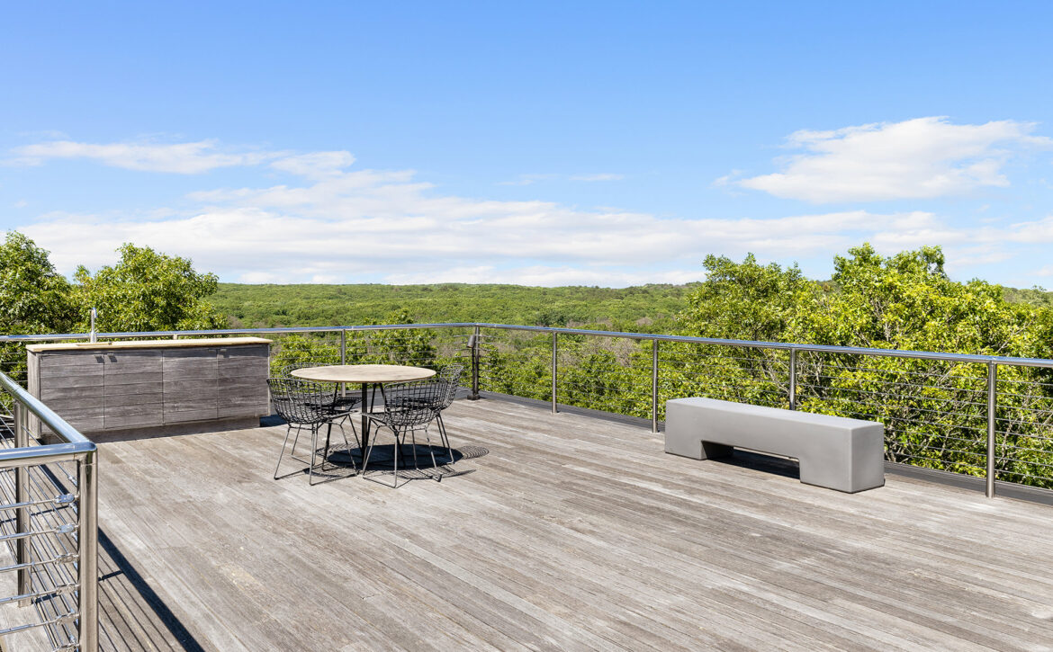modern tennis estate in Water Mill