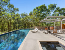 modern tennis estate in Water Mill
