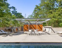 modern tennis estate in Water Mill