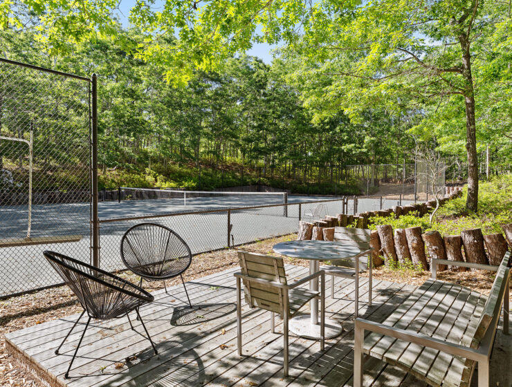 modern tennis estate in Water Mill