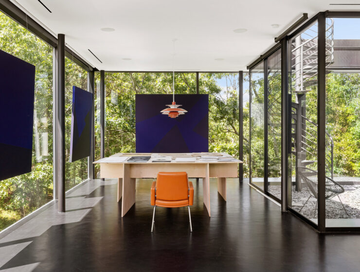 modern tennis estate in Water Mill
