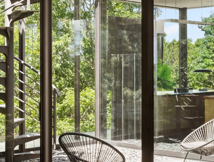 modern tennis estate in Water Mill