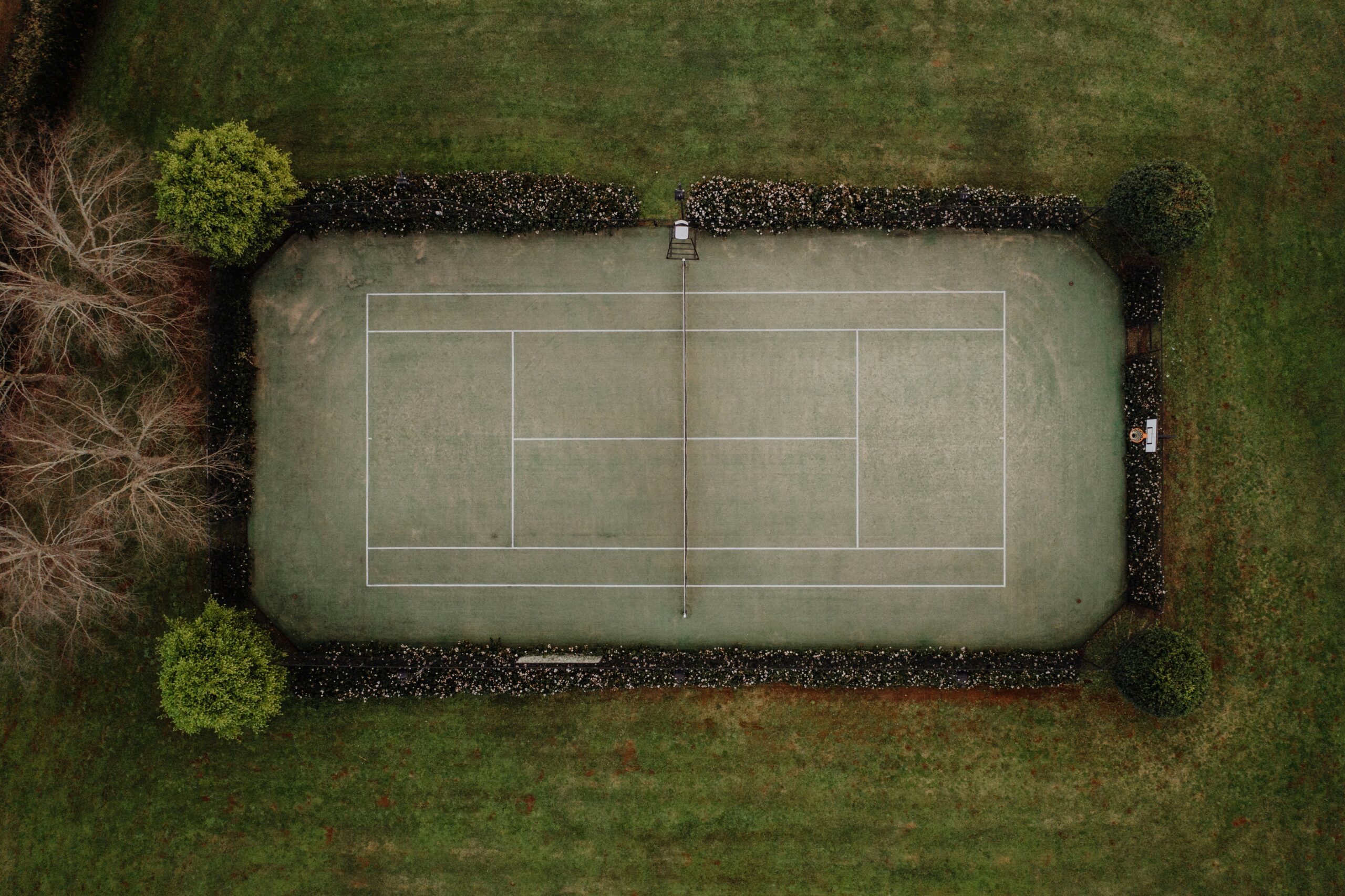 building a private tennis court