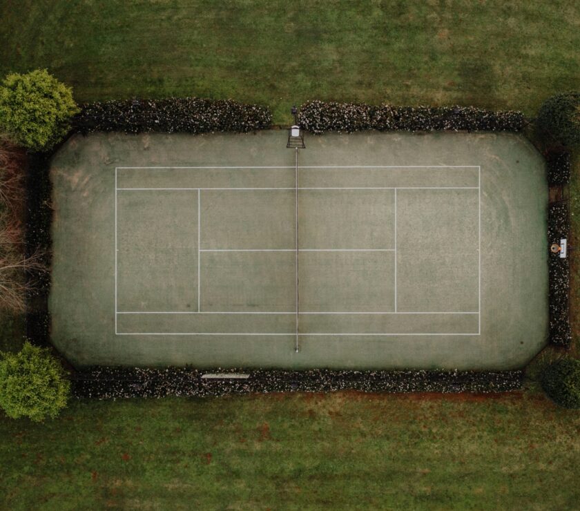 building a private tennis court