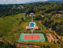Saint Paul de Vence estate with tennis court