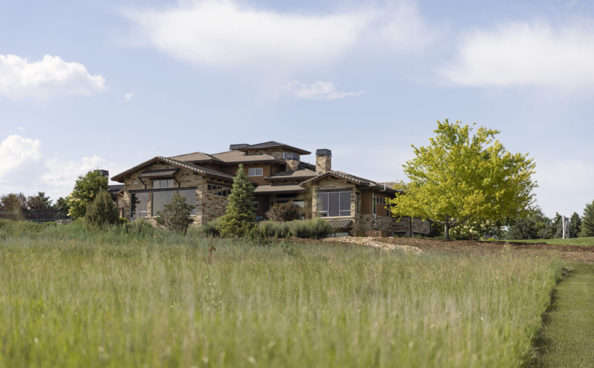 Colorado luxury estate with tennis court and barn