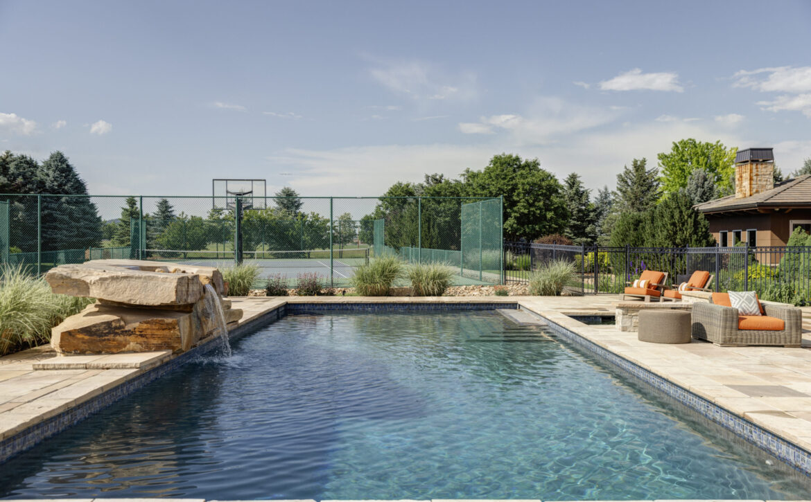 Colorado luxury estate with tennis court and barn