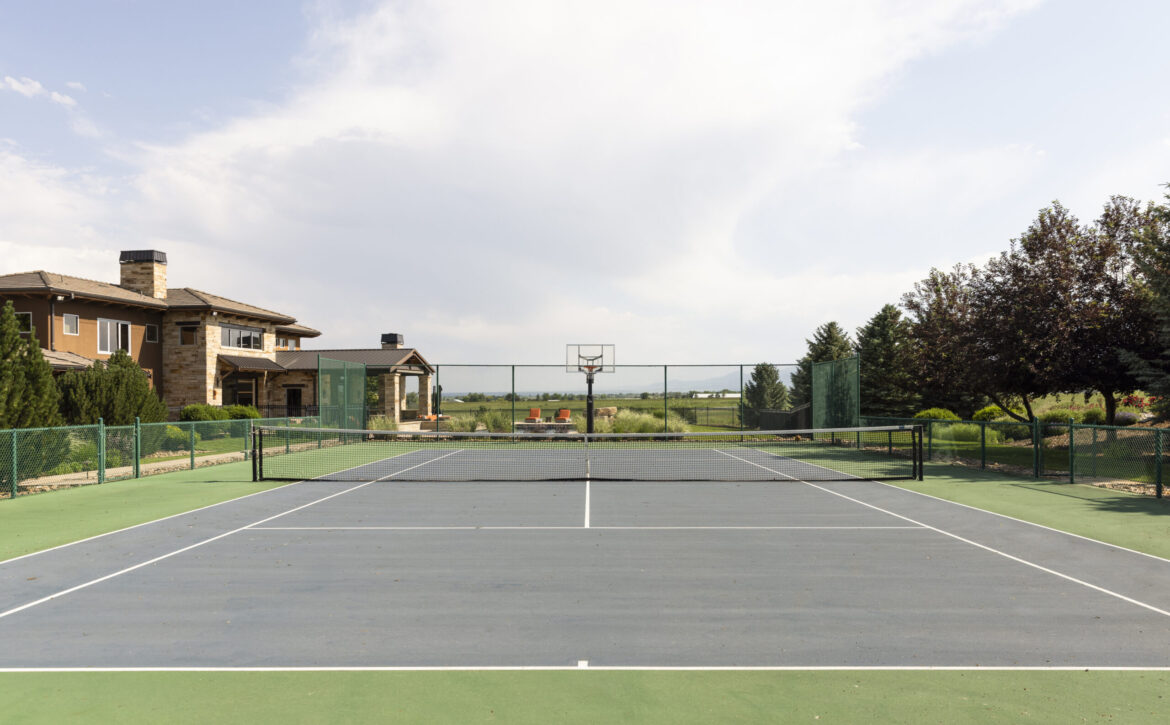 Colorado luxury estate with tennis court and barn