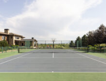 Colorado luxury estate with tennis court and barn
