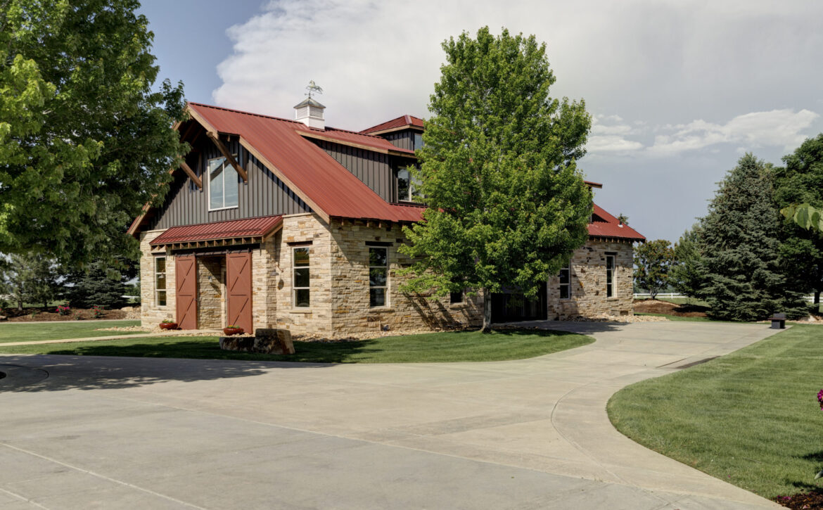 Colorado luxury estate with tennis court and barn
